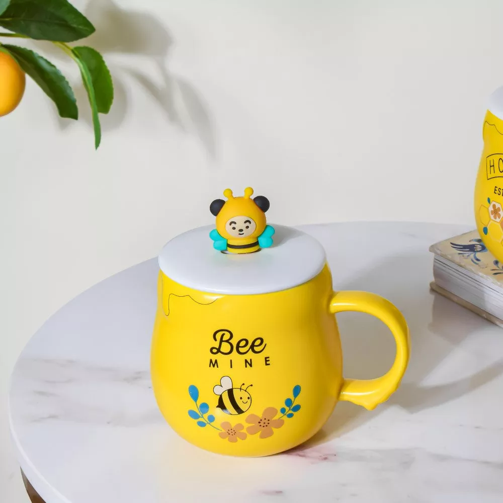 Bee Mine Coffee Mug Yellow 350 ml