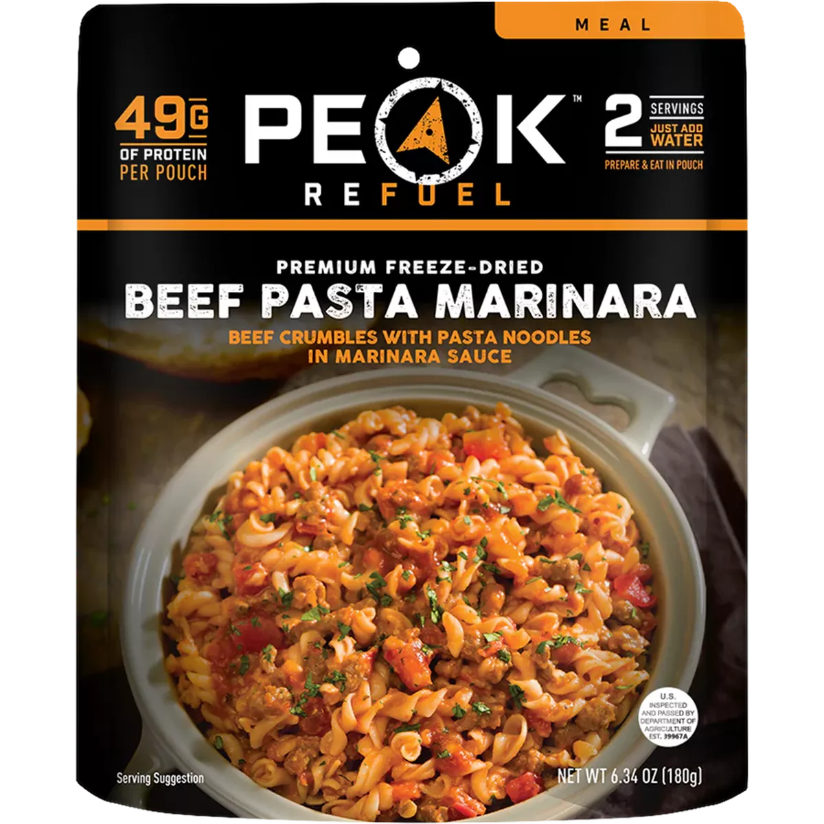 Beef Pasta Marinara (2 Servings)