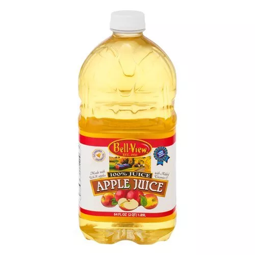 Bell-View 64 Oz Apple Juice|Each&Case of 8