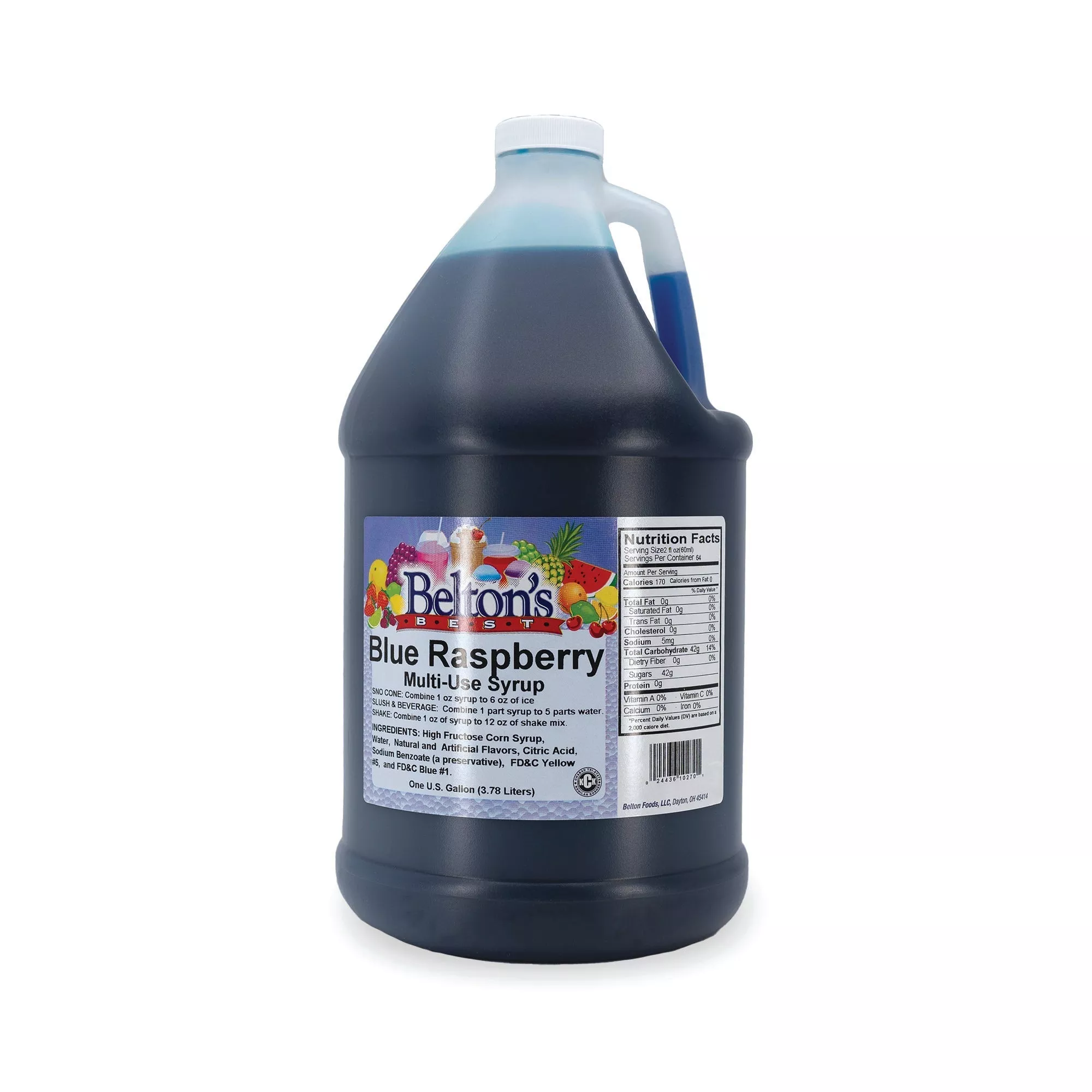 Belton Blue Raspberry Gallon Syrup/Drink Mix
