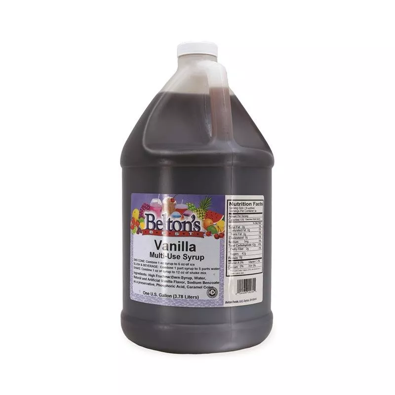 Belton Vanilla Gallon Syrup/Drink Mix