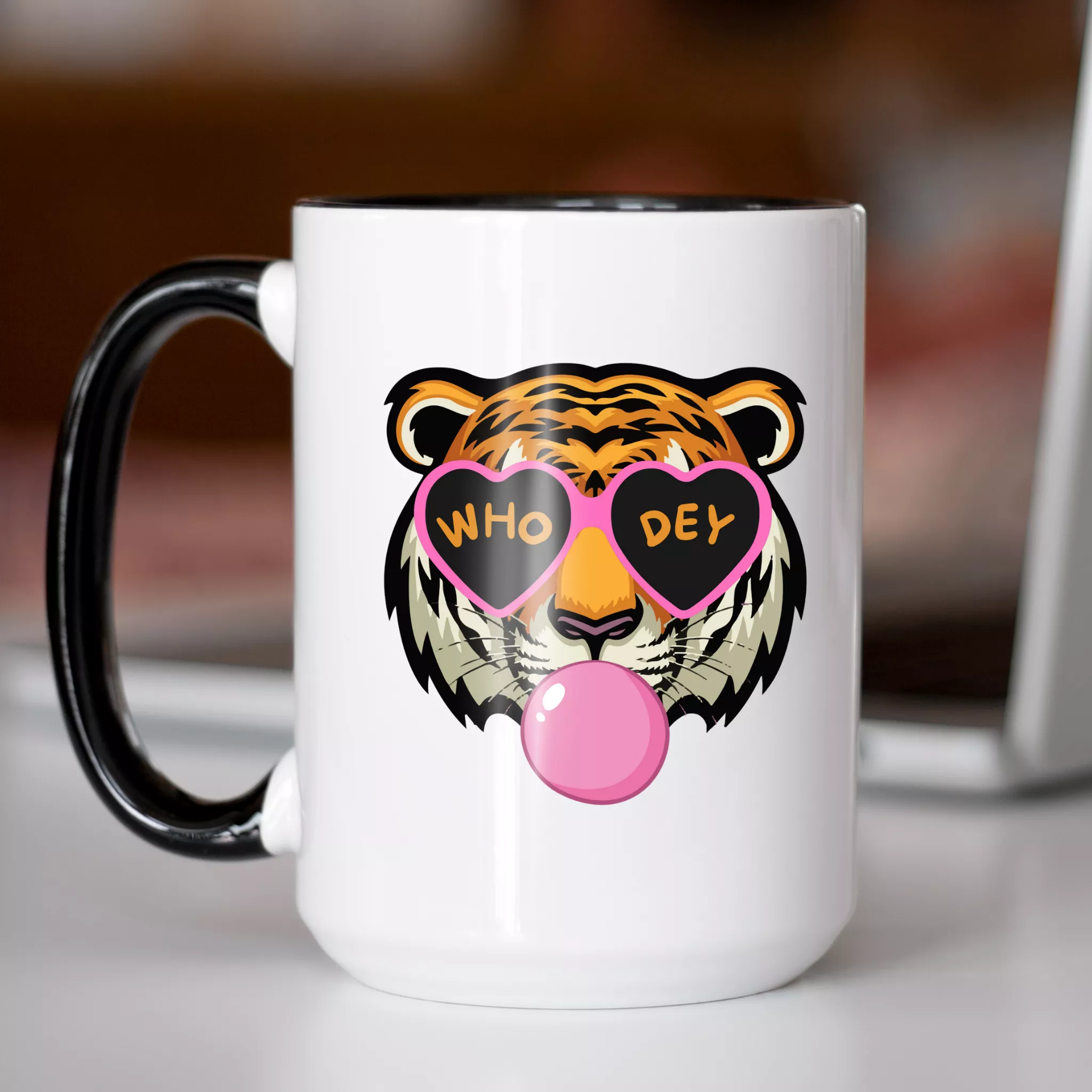 Bengal Tiger with Bubble Gum