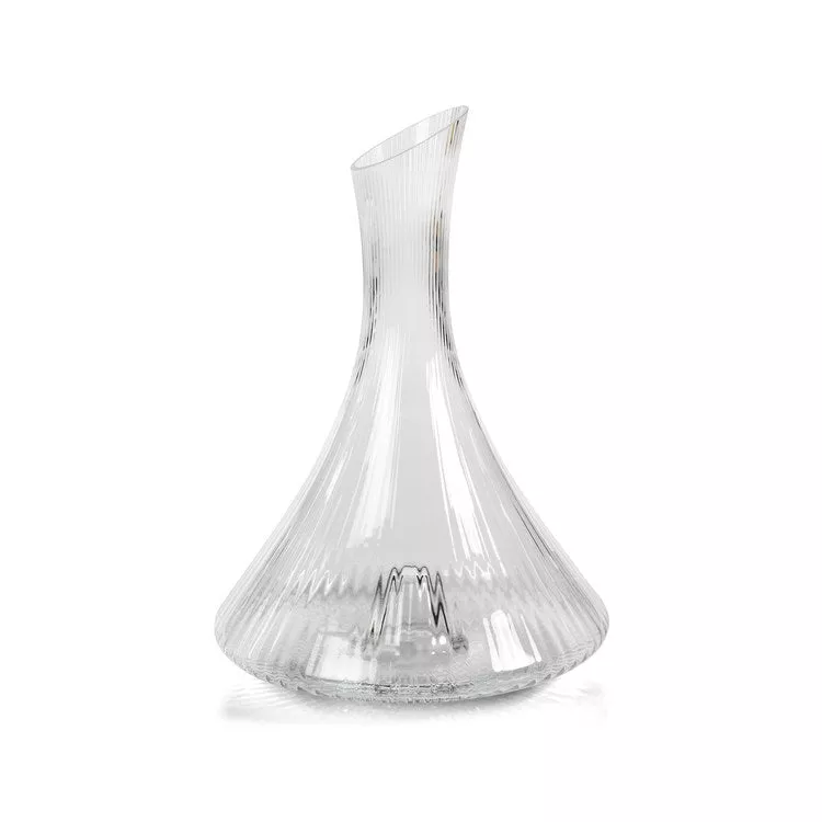 Benin Fluted Flask Glass Decanter