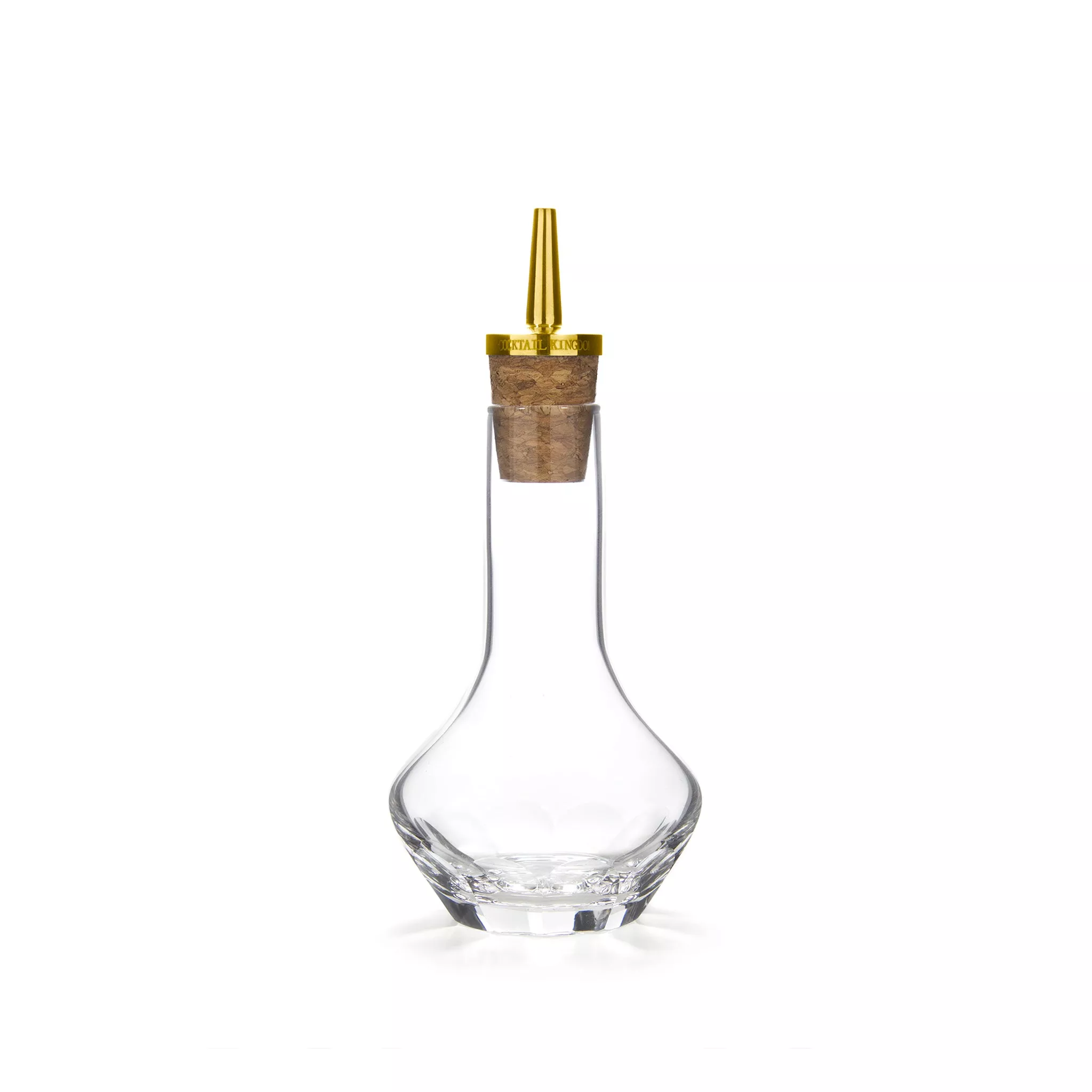 BEVELED BITTERS BOTTLE GOLD-PLATED DASHER TOP / 50ml (1.7oz)