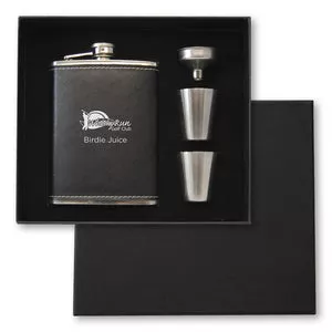 Birdie Juice Flask Set|24&72&144|Black/Silver