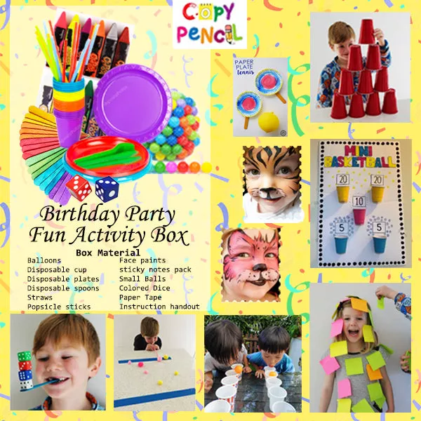 Birthday Party Fun Activity Box