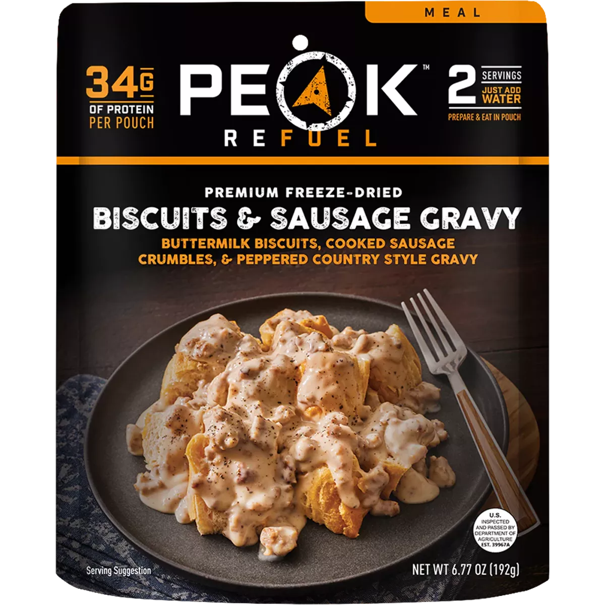 Biscuits & Sausage Gravy (2 Servings)