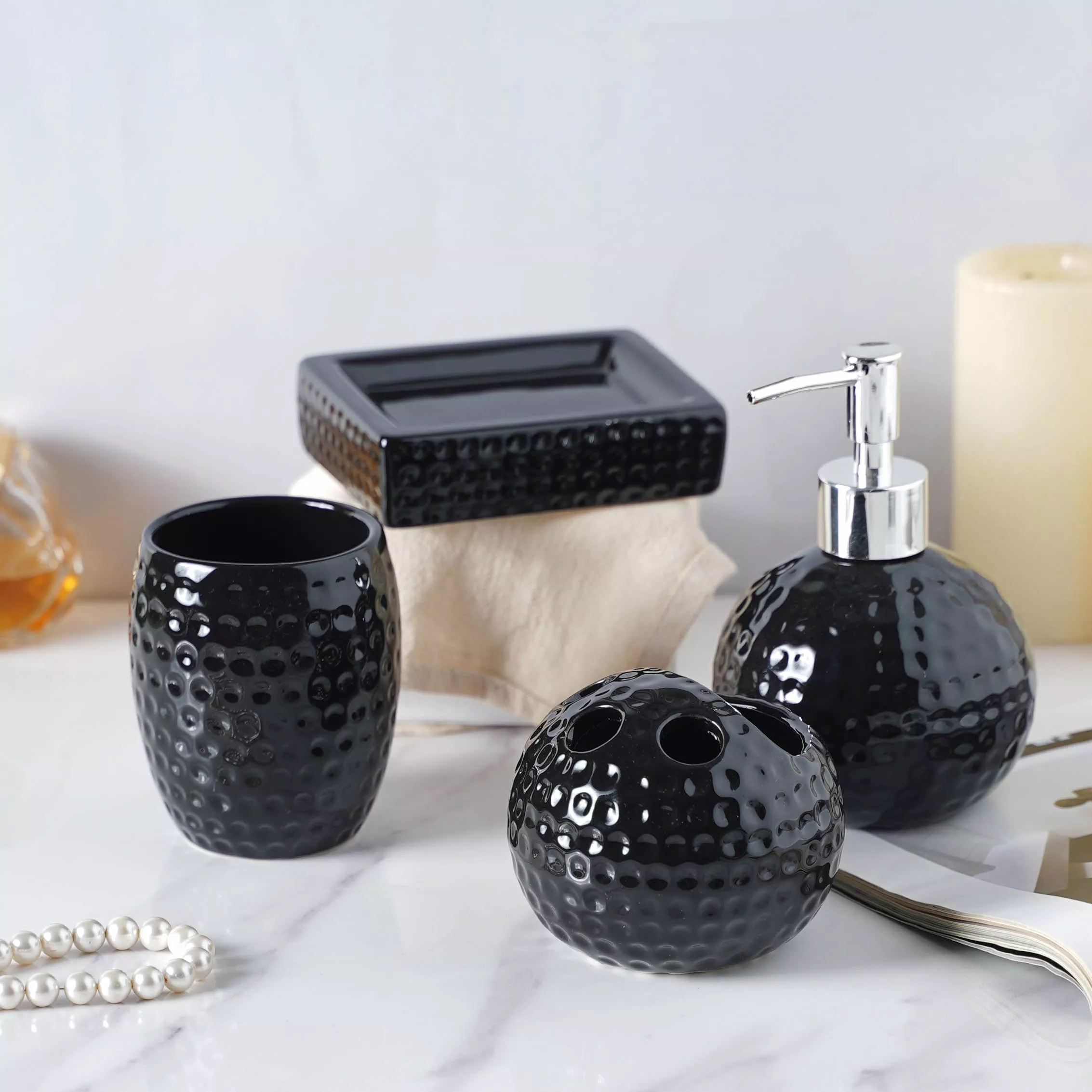 Black Fantasia Bath Set