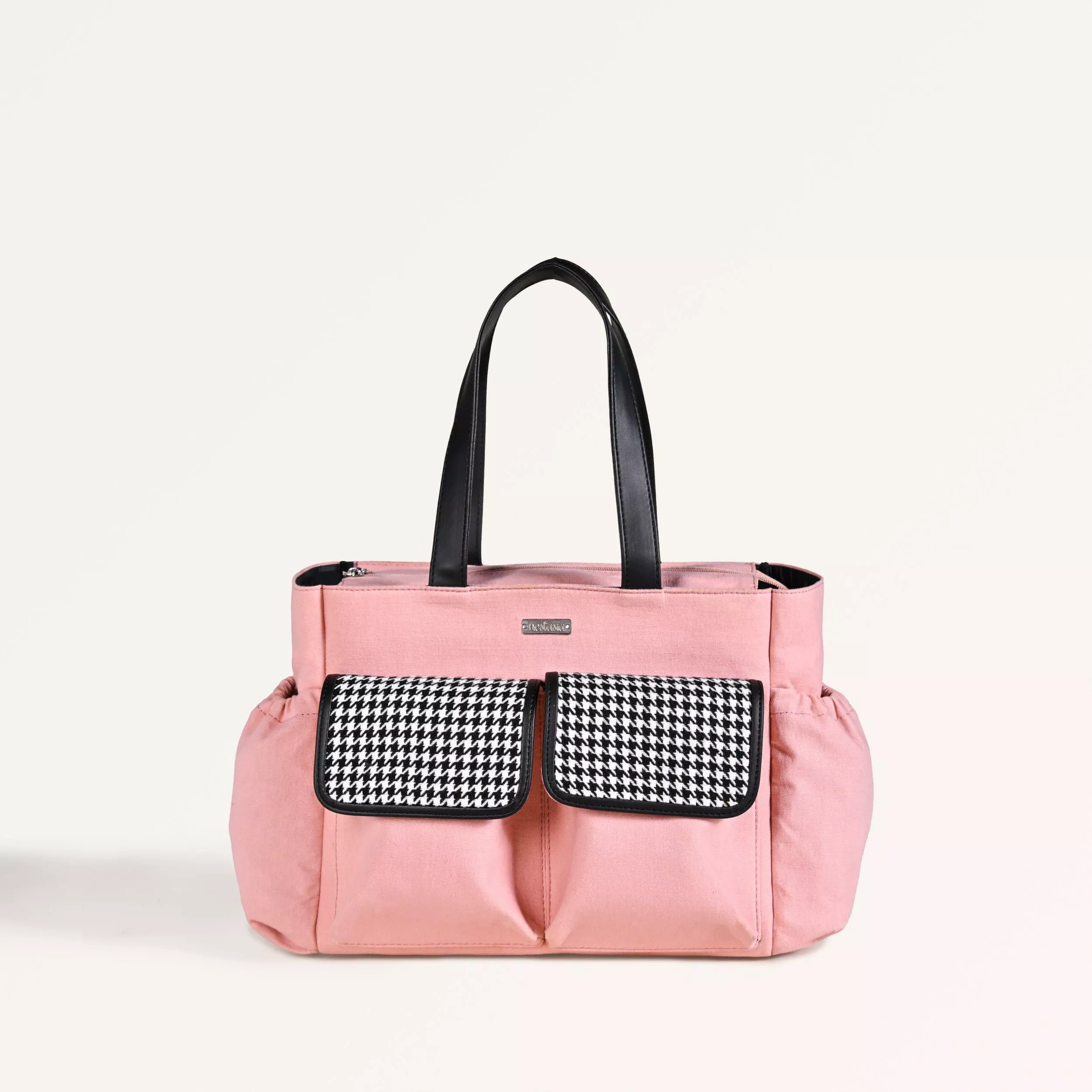 Black Pink Carry All Canvas Tote Bag