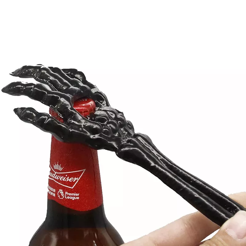 Black Skeleton Hands Bottle Opener