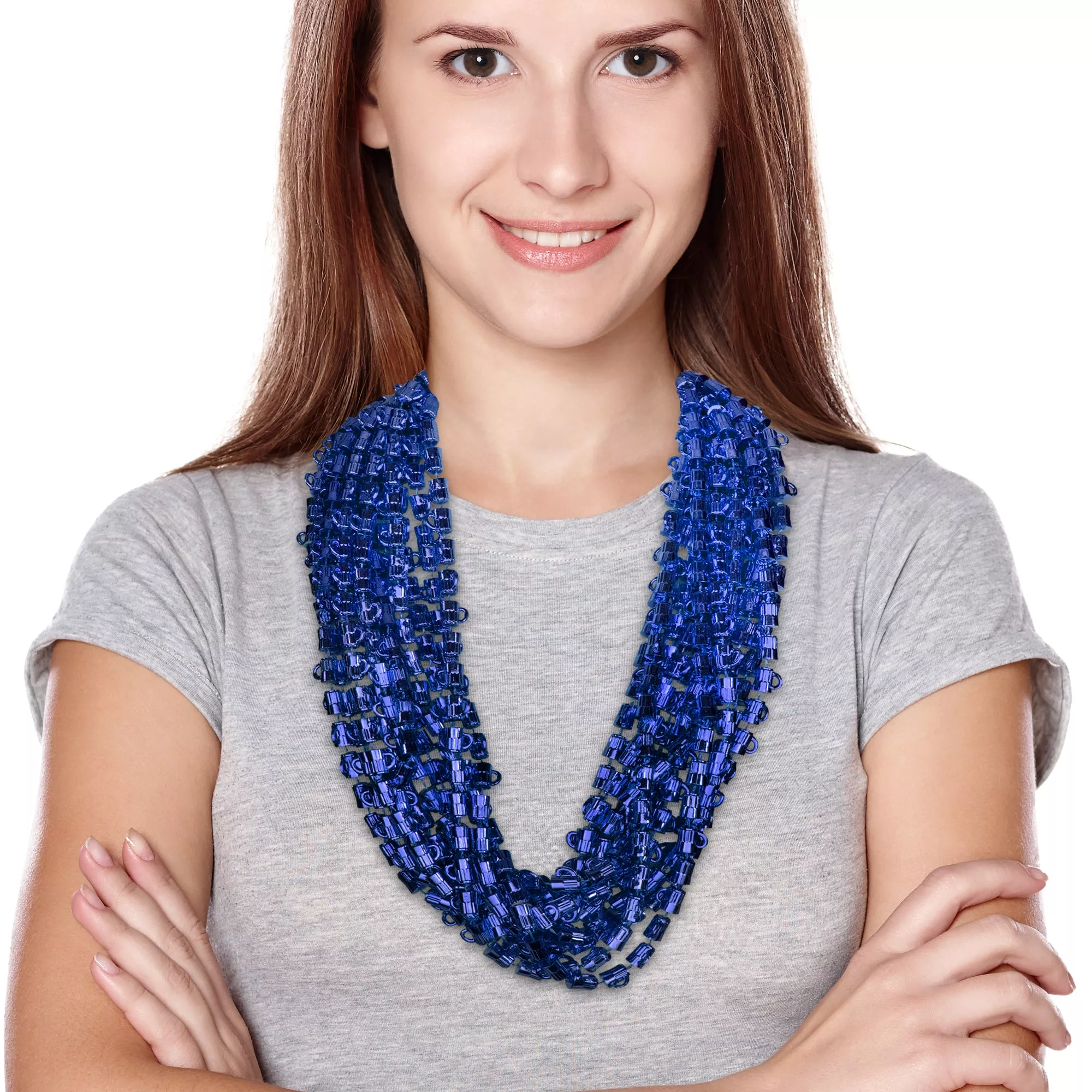 Blue Bead Beer Mug 33 Necklaces