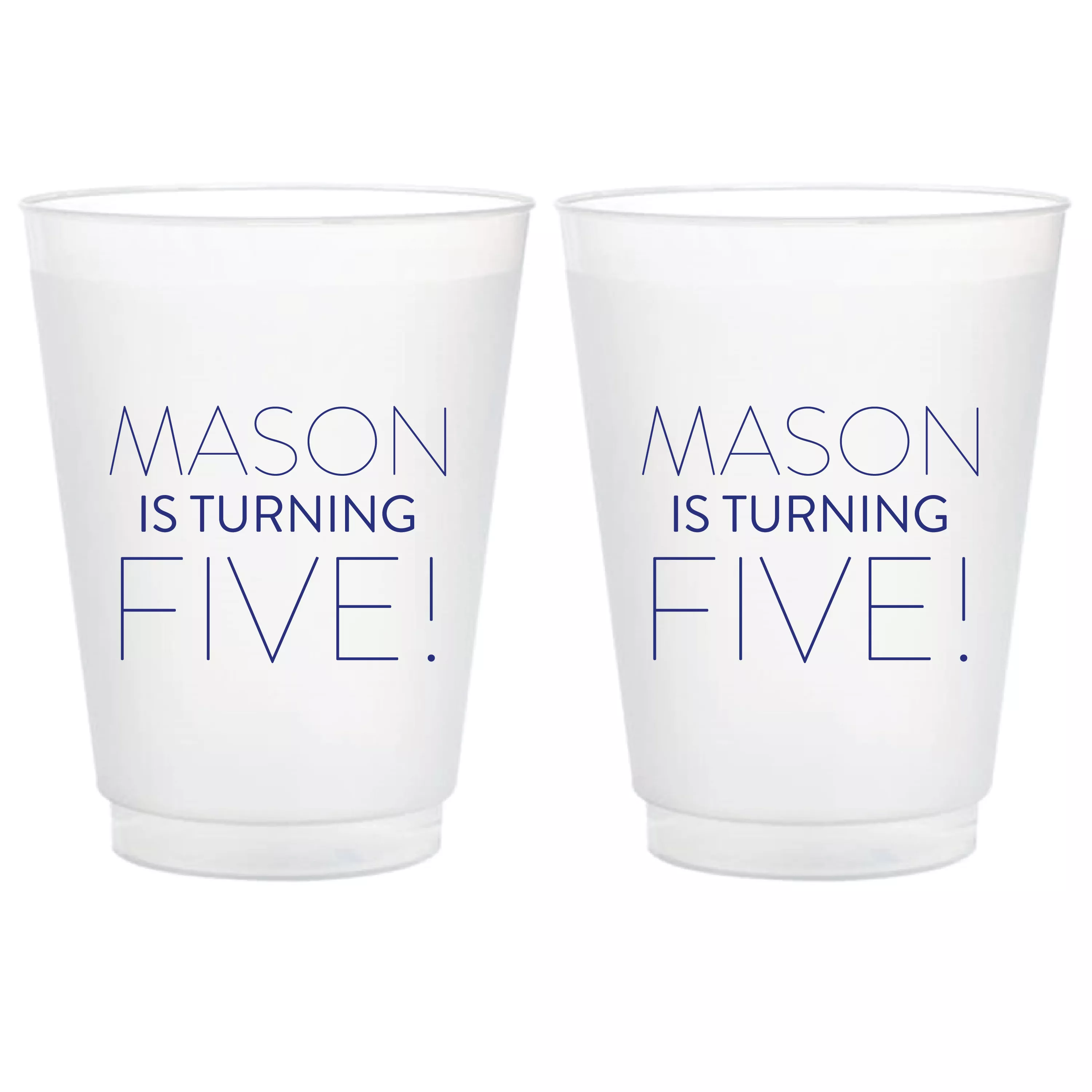Bold Number Birthday Shatterproof Party Cups