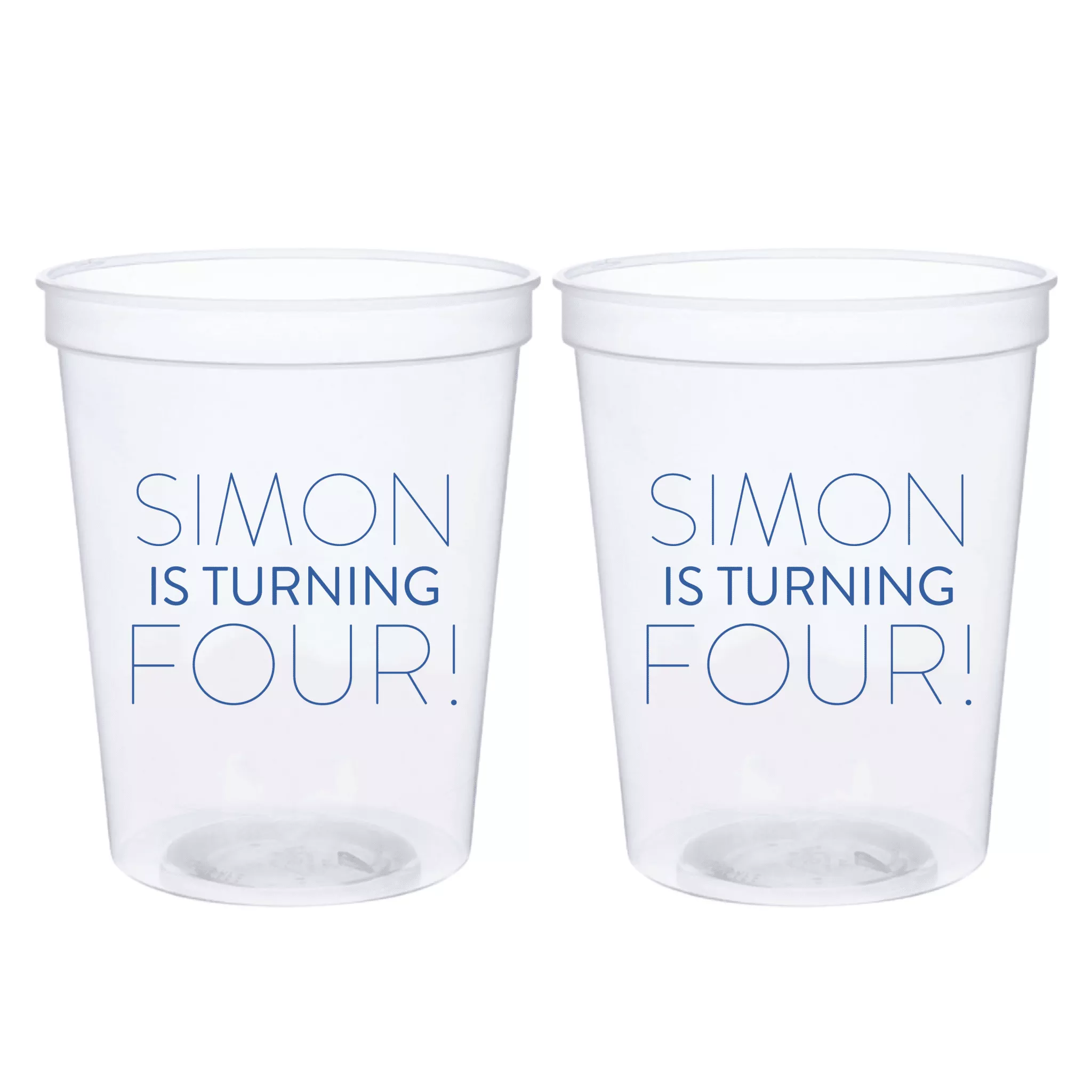 Bold Number Birthday Stadium Party Cups