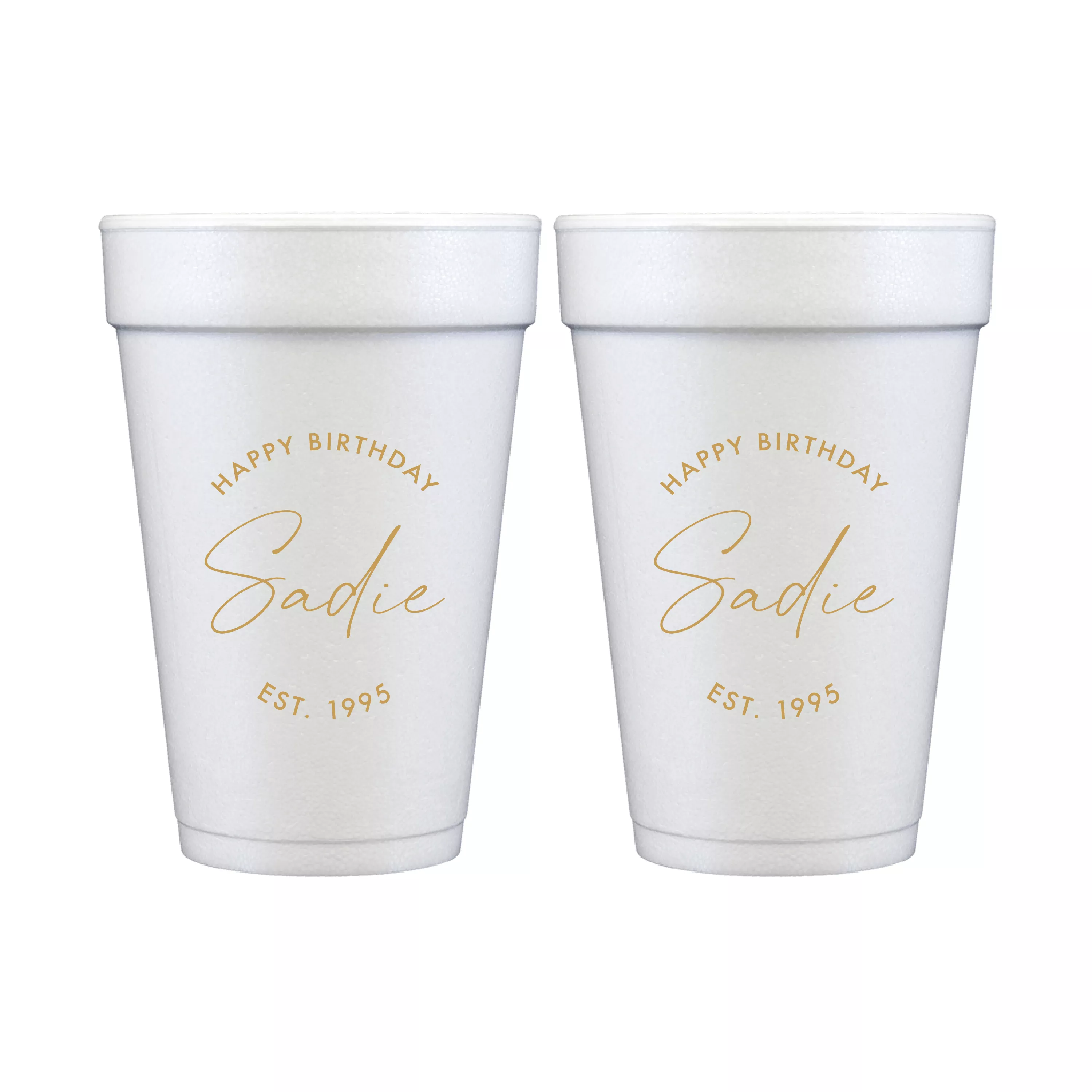 Born To Party Birthday Foam Cups