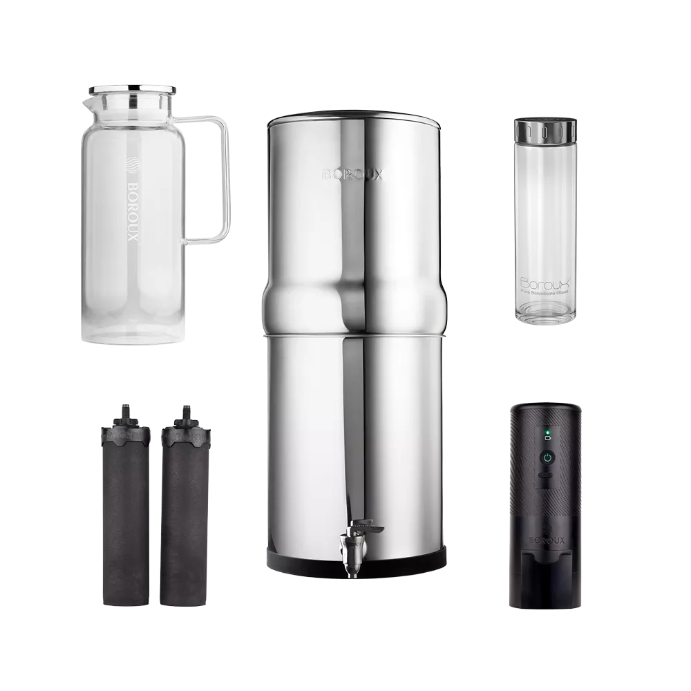 BOROUX 3-Gallon Water Filter Summer Bundle