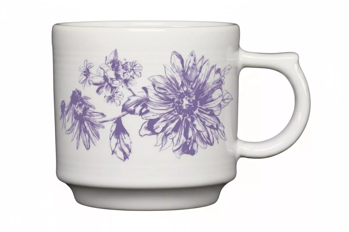 Botanical Floral Lavender 16oz Stackable Mug