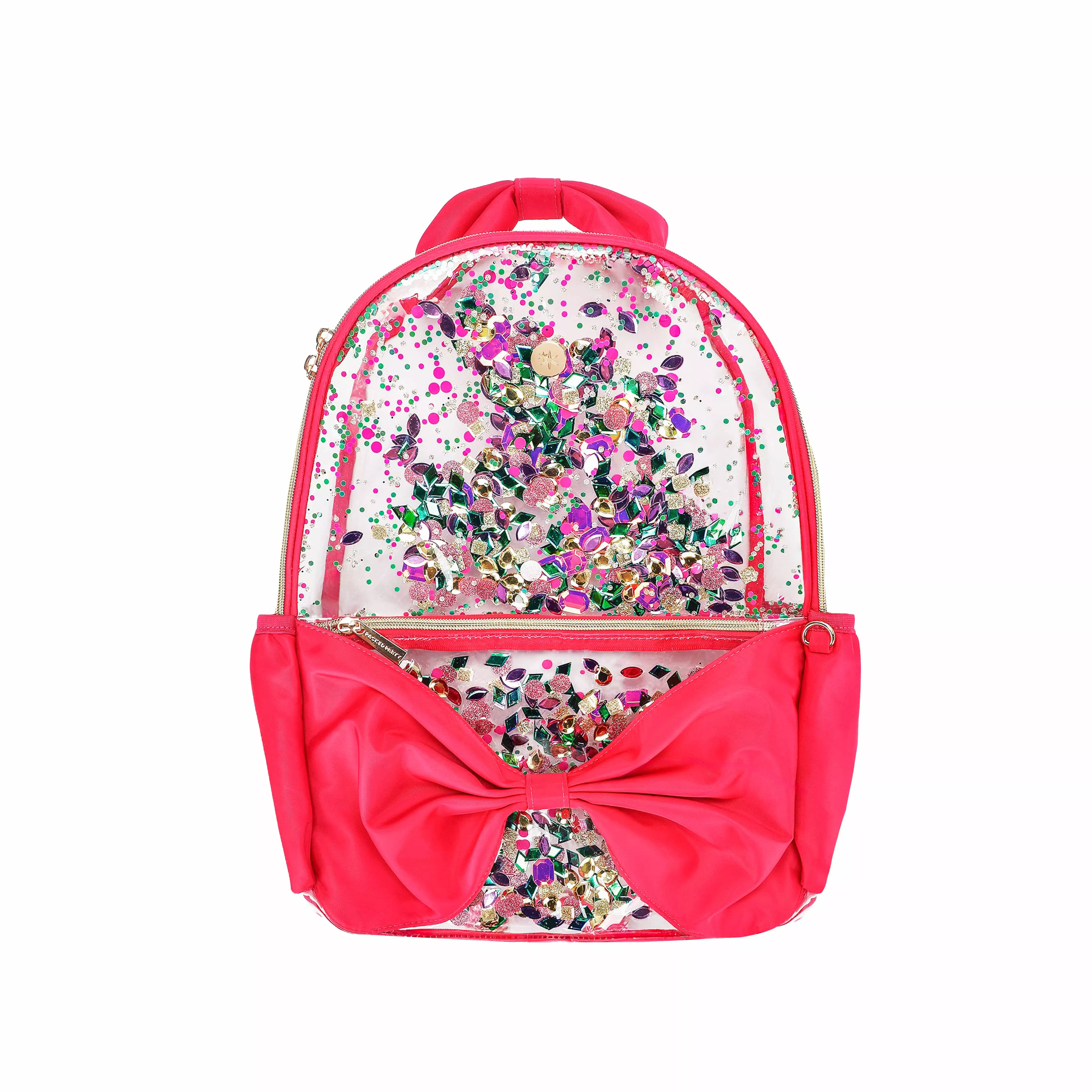 Bow & Jewel Confetti Clear Backpack