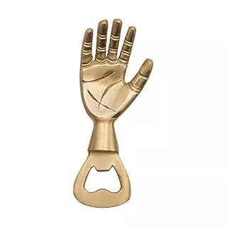 BRASS HAND BOTTLE OPENER