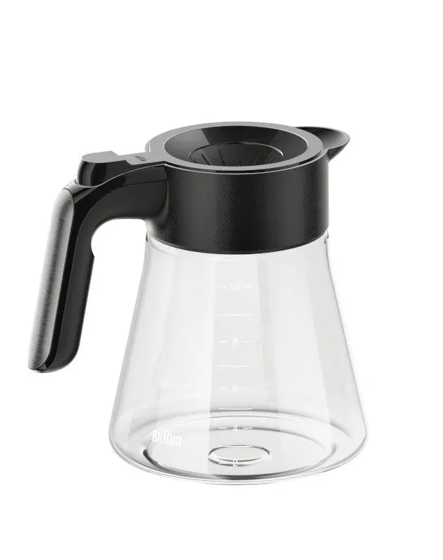 Braun MultiServe 10-Cup Replacement Glass Carafe – Black