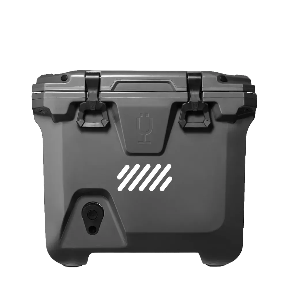 BrMate BruTank 35 qt Cooler|Charcoal&Ice White&Denim
