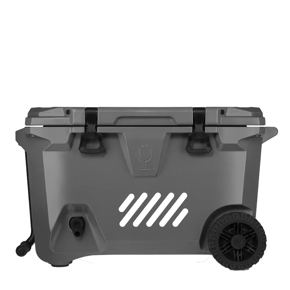 BrMate BruTank 55qt Cooler|Ice White&Denim&Neon Pink