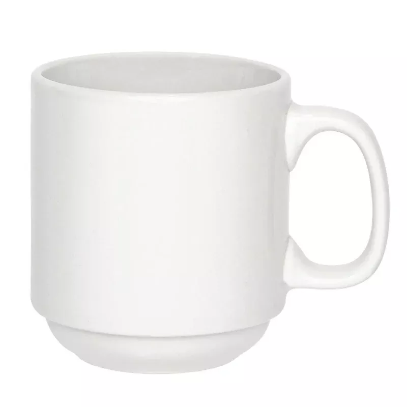 Browne 11.5 Oz. Palm Stackable Porcelain Mug - 563983