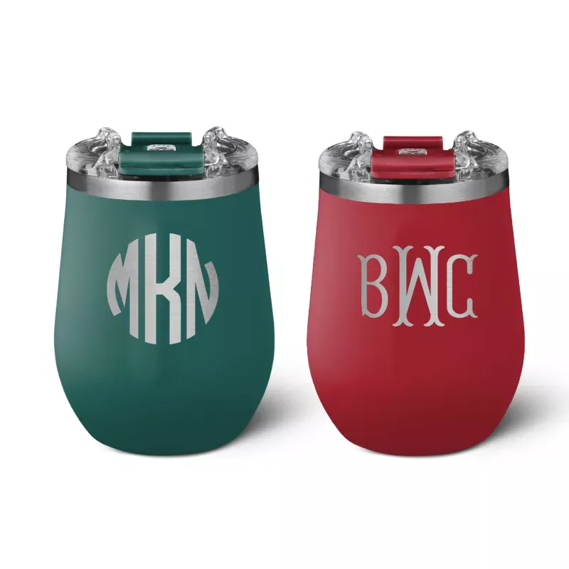 Brumate UNCORK'D XL | 14OZ|Hunter Green&Ruby Red