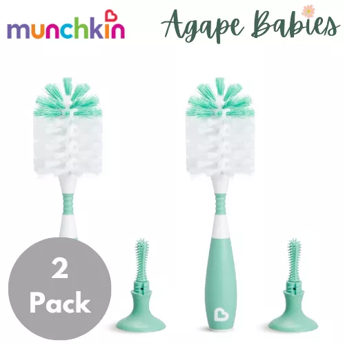 [Bundle Of 2] Munchkin Bristle Bottle Brush (Sage)