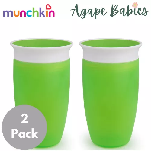 [Bundle Of 2] Munchkin Miracle 360 Sippy Cup – 10oz (Green)