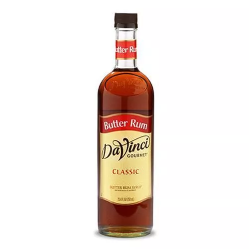 Butter Rum DaVinci Gourmet Syrup Bottle - 750mL