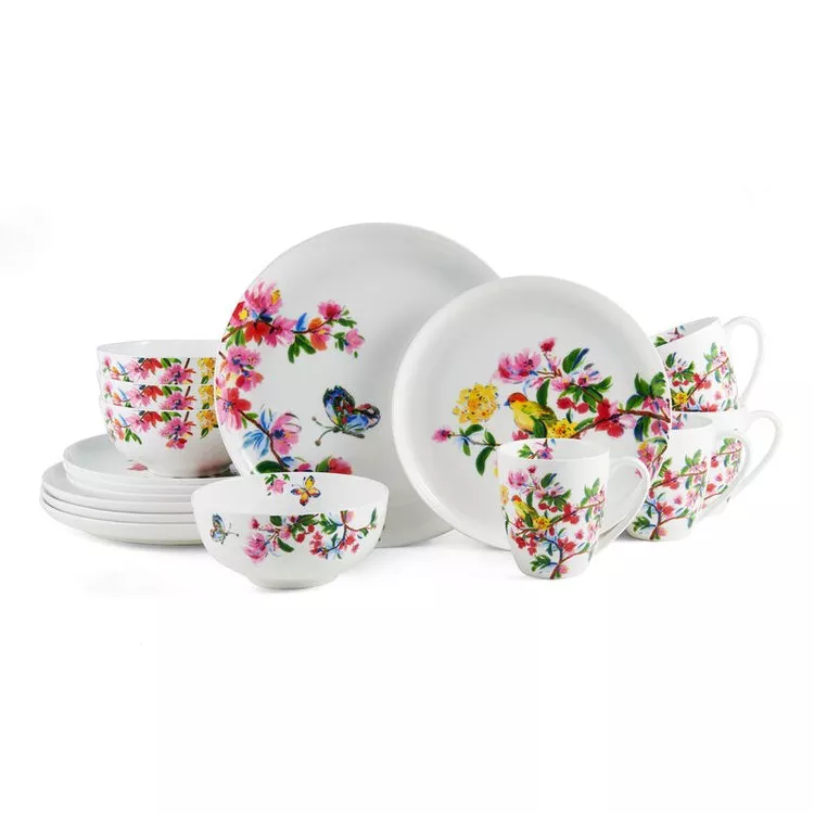 Butterfly Garden 16-Piece Dinnerware Set