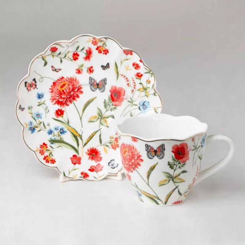 Butterfly Garden Cup & Saucer