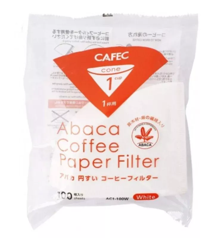 Cafec Abaca Cone Shaped Paper Filters 01 (100 pcs)