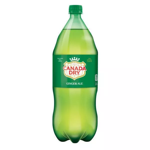 Canada Dry – Ginger Ale, 2L Bottle, Pack of 8