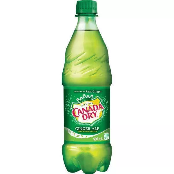 Canada Dry – Ginger Ale, 500ml Bottle, Pack of 24