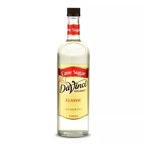 Cane Sugar DaVinci Syrup Bottle - 750mL