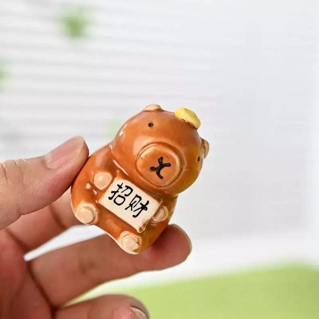 Capibara Glazed Clay Teapet