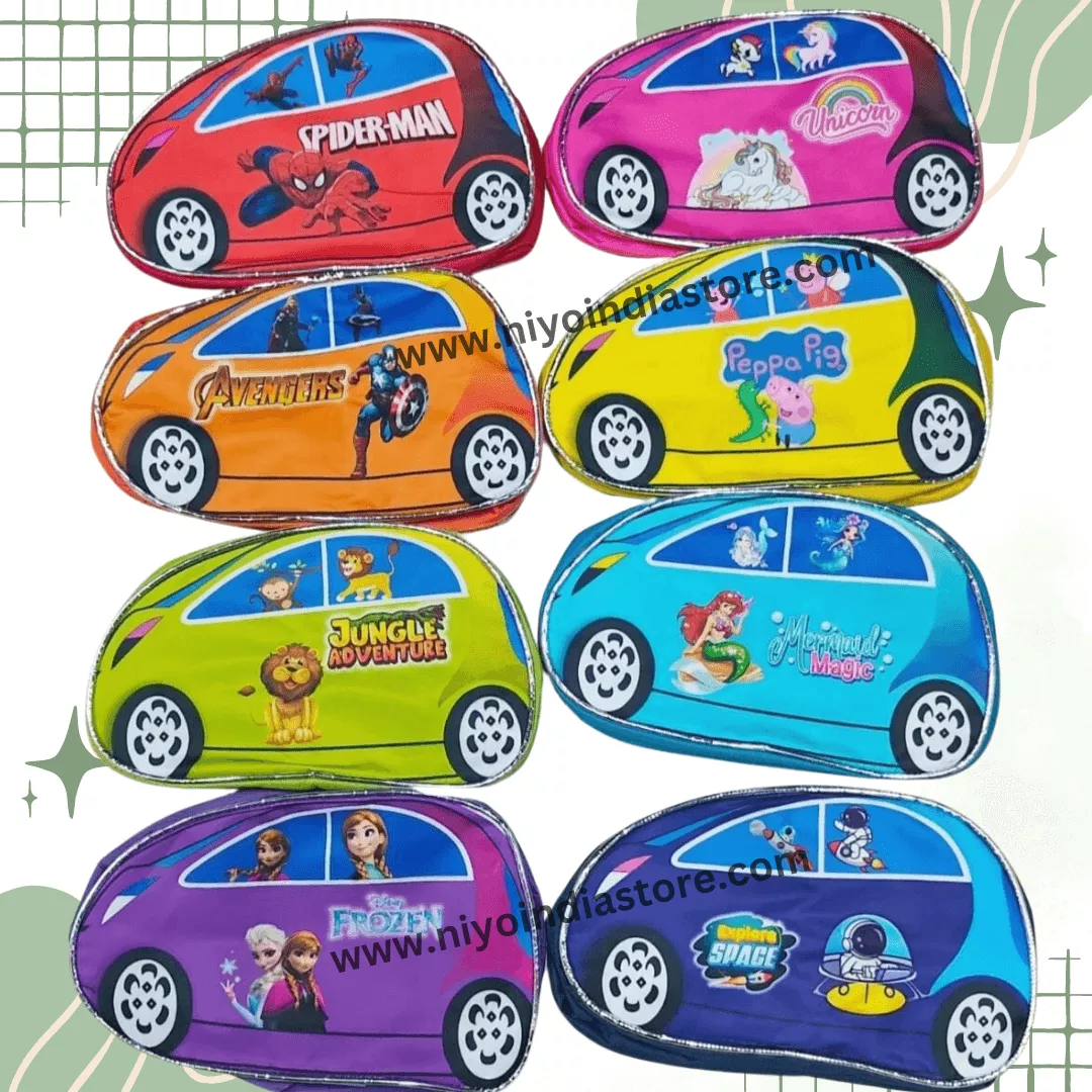 Car Shape Sling Bags for Kids - Fun Designs