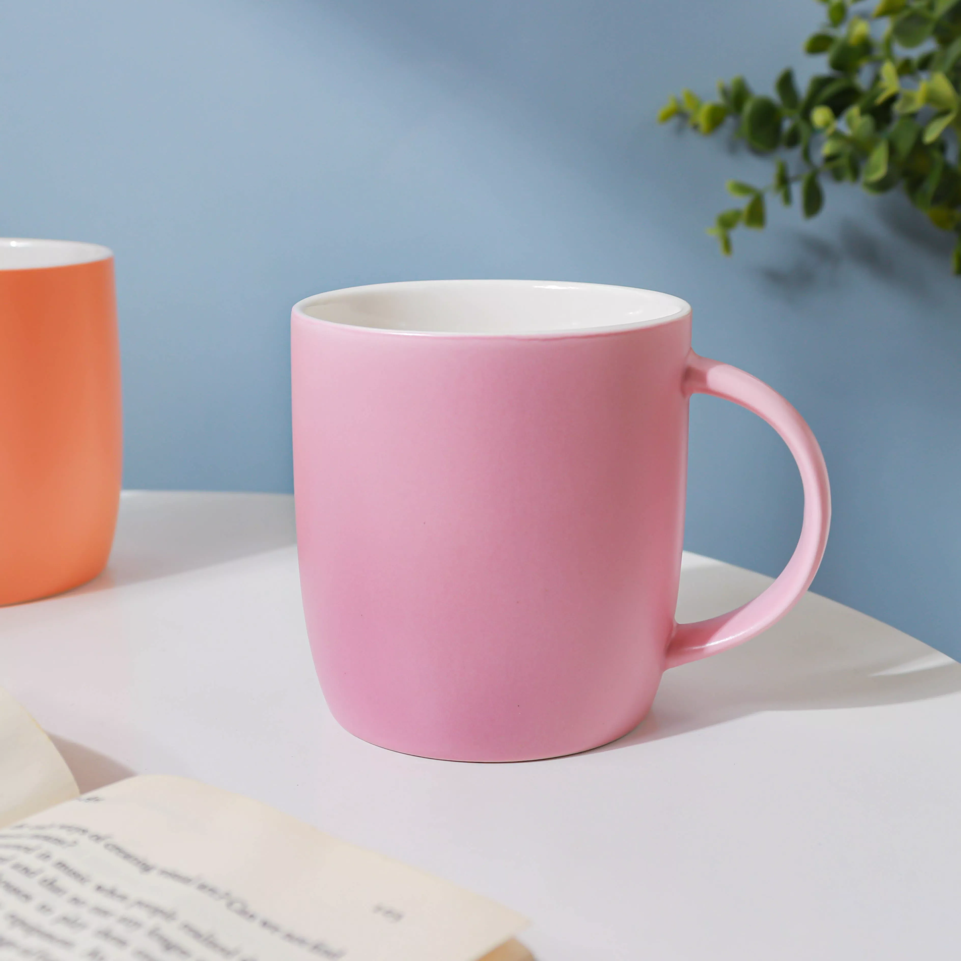 Ceramic Party Teacup|Orange&Pink