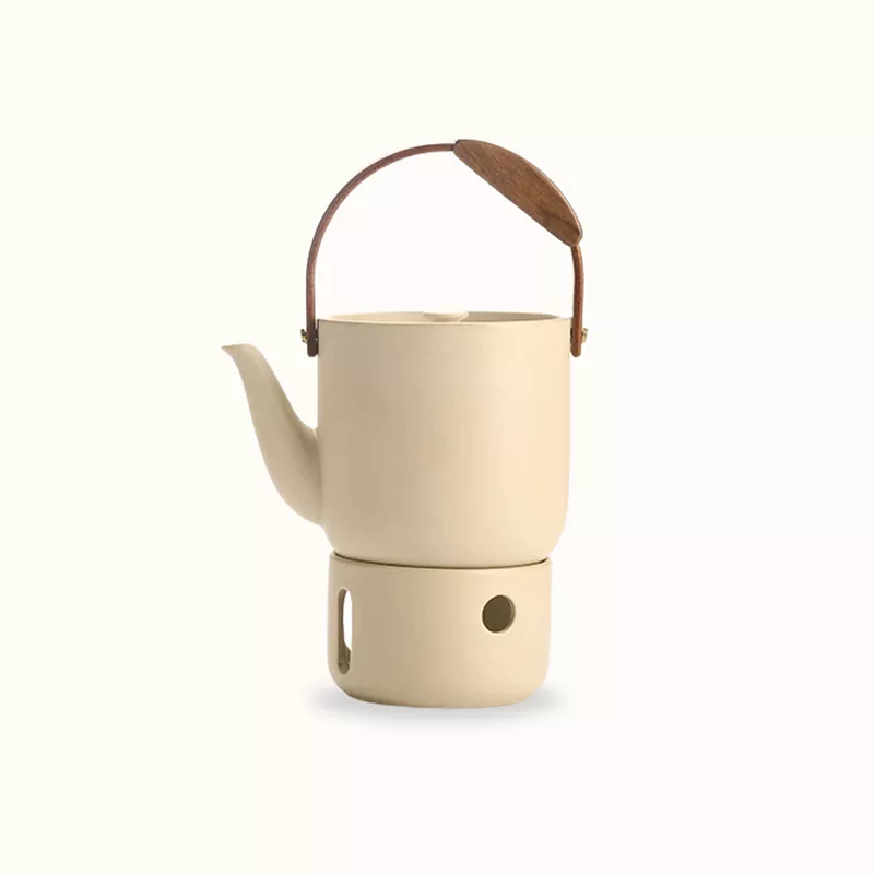 Ceramic Teapot with Candle Warmer Base
