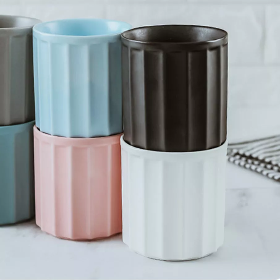 Ceramic Tumbler|Pink&White&Blue&Black
