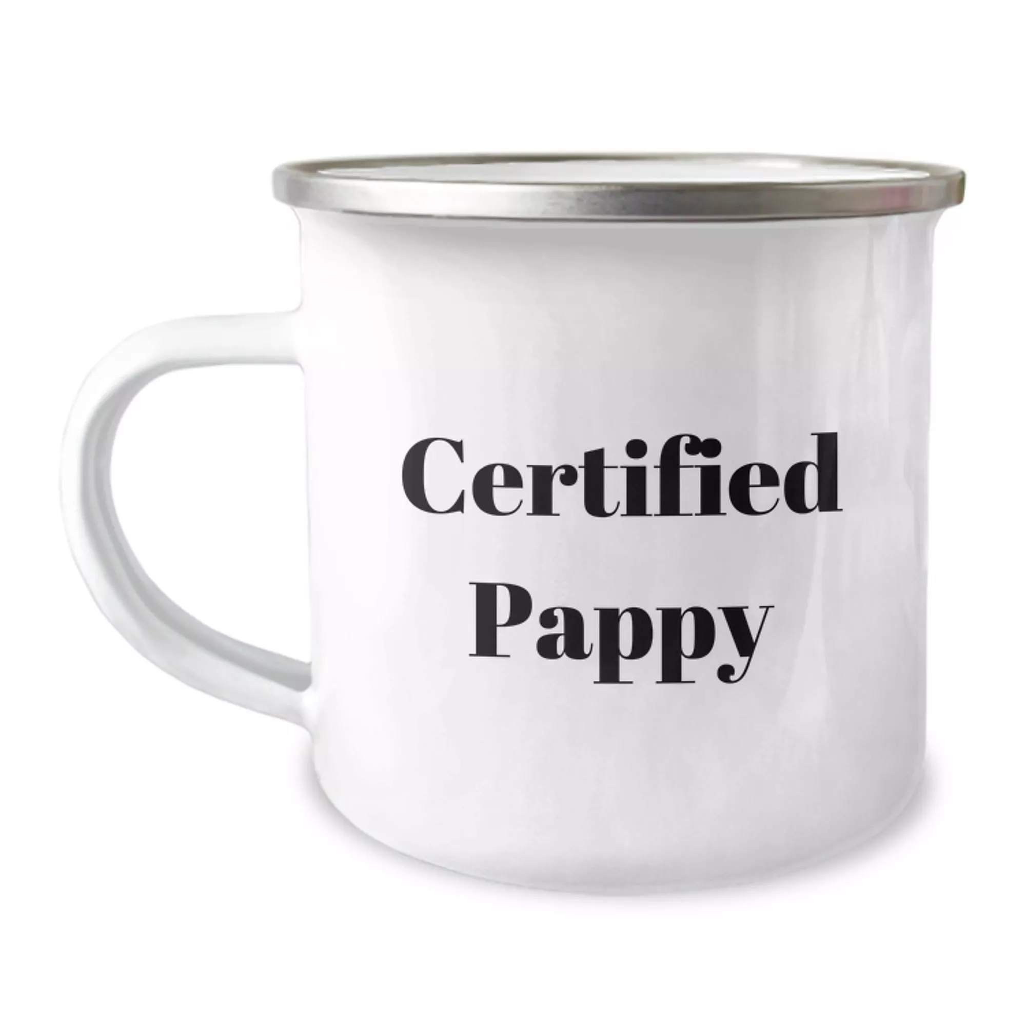 Certified Pappy Camping Mug|12oz|White