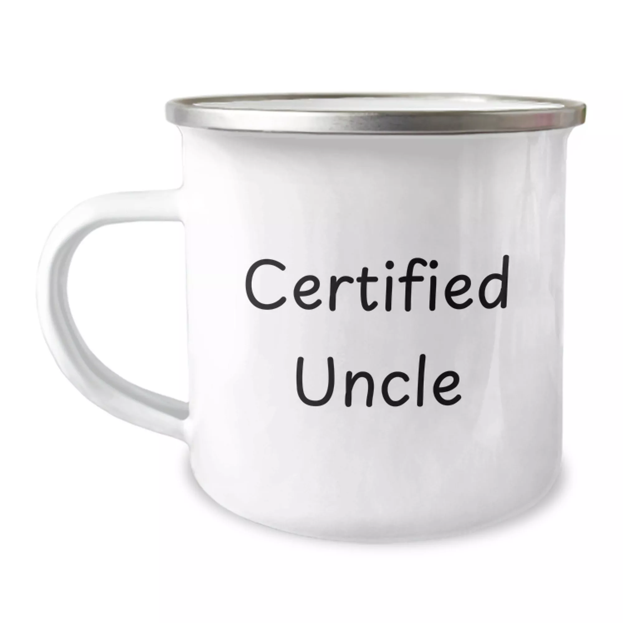 Certified Uncle Camping Mug|12oz|White