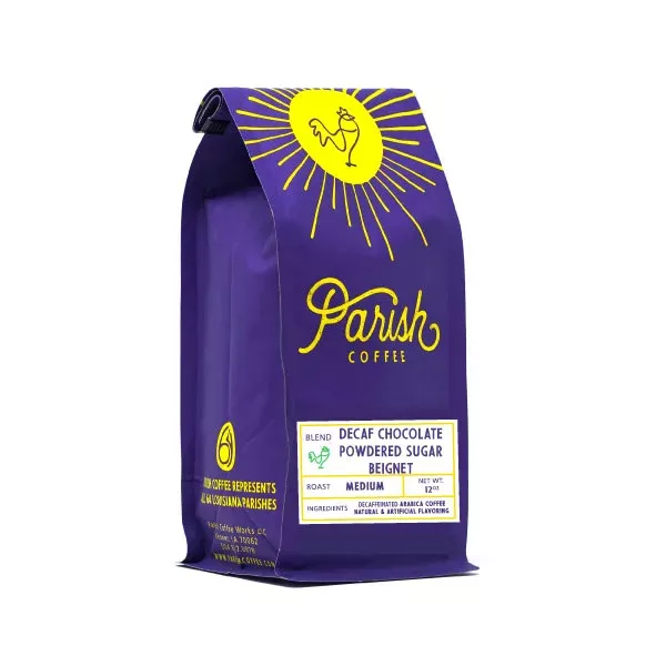 Chocolate Powdered Sugar Beignet Decaf Flavored Coffee