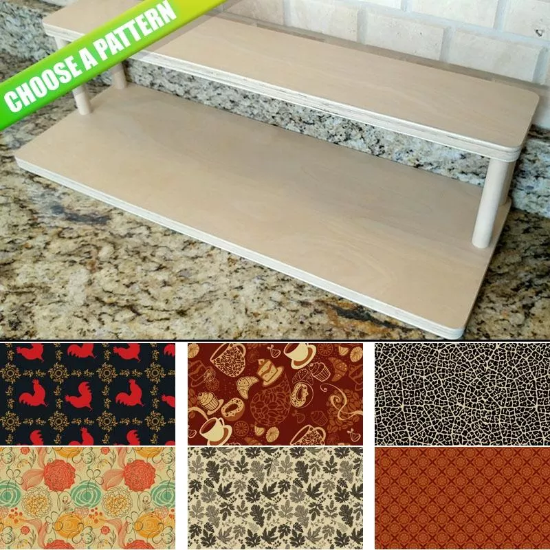CHOOSE YOUR PATTERN - Counter Caddies - 24 INCH STRAIGHT UNIT