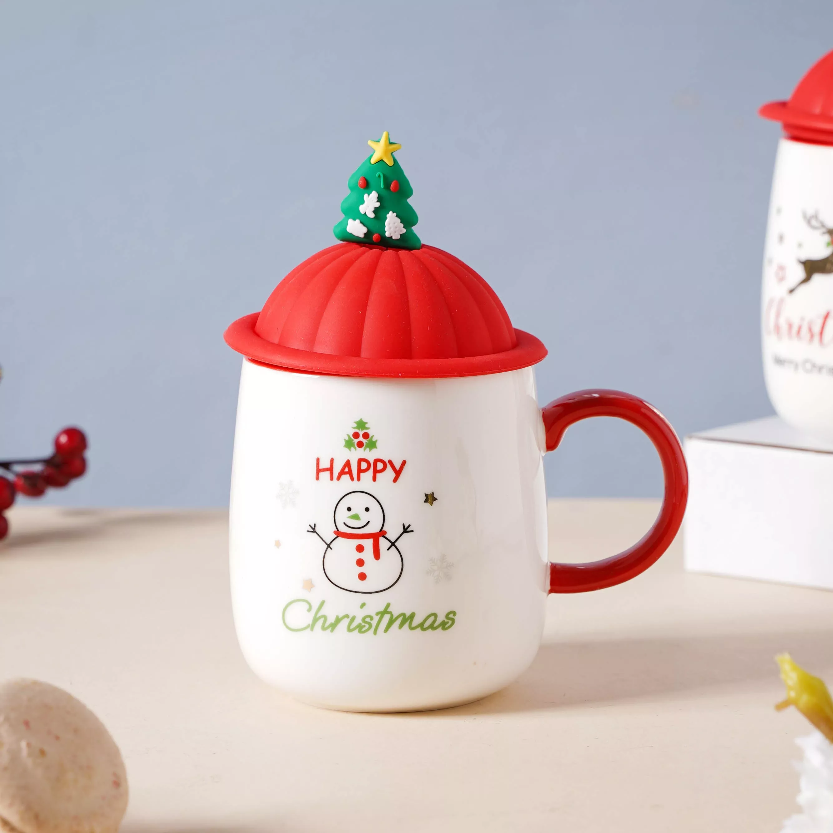 Christmas Coffee Cup|Snowman&Reindeer