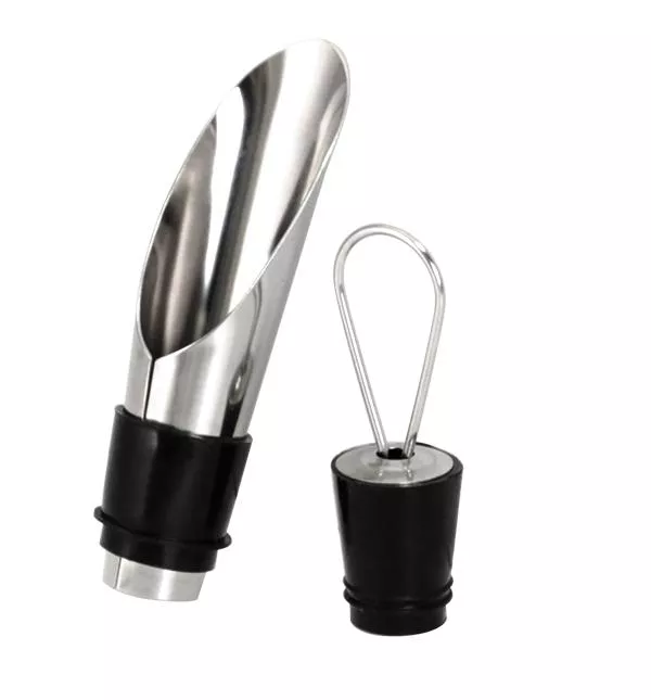 Chrome Wine Pourer