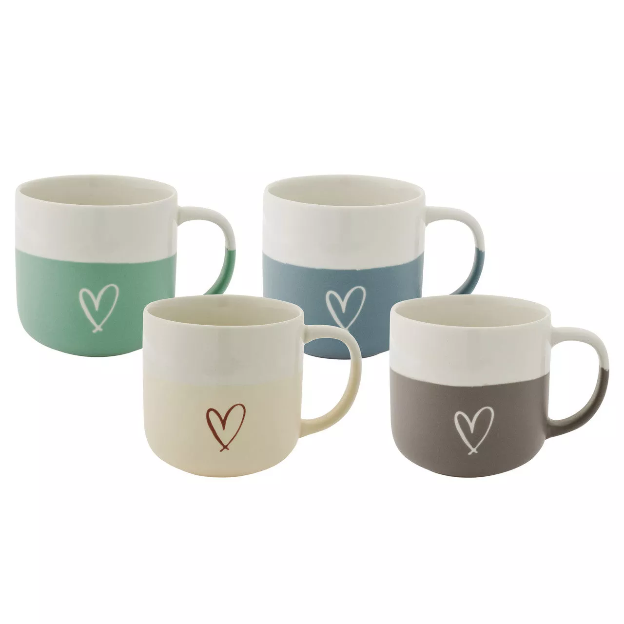 Classic Ceramic Mug 400ml - Set of 4