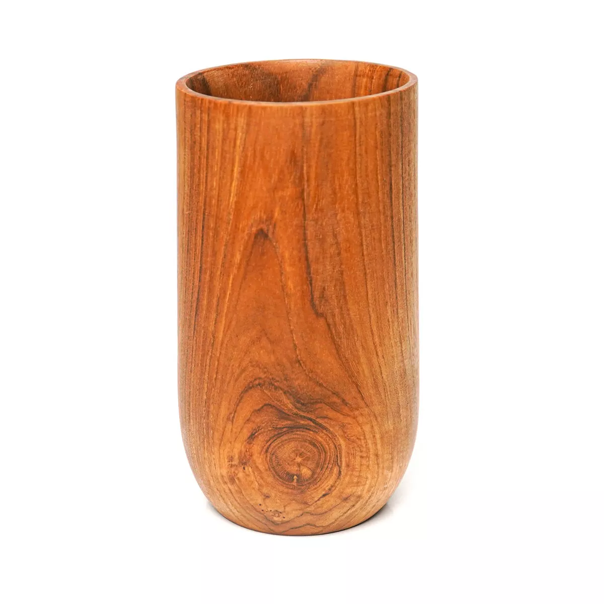 Classic Teak Wood Cup - Tall|2-Pack&4-Pack