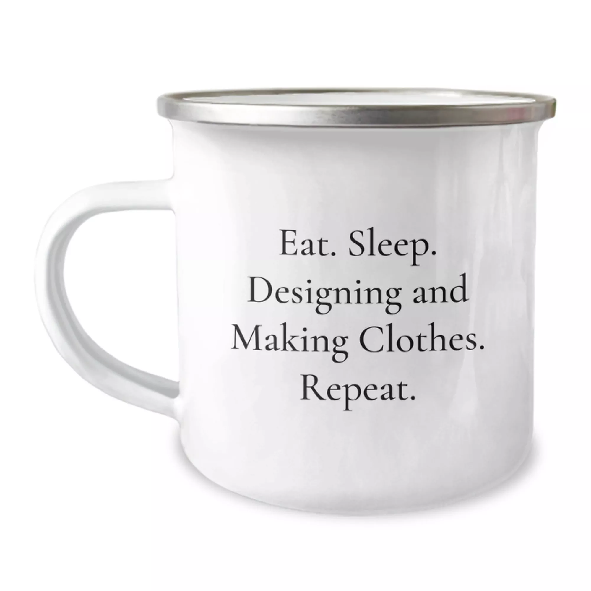 Clothes Designer Camping Mugs|12oz|White
